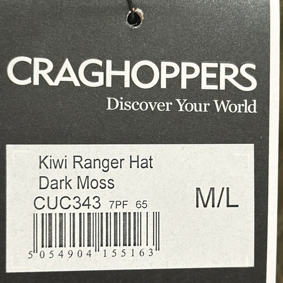 Craghoppers KIWI RANGER HAT - Dark Moss - Picture 14 of 15